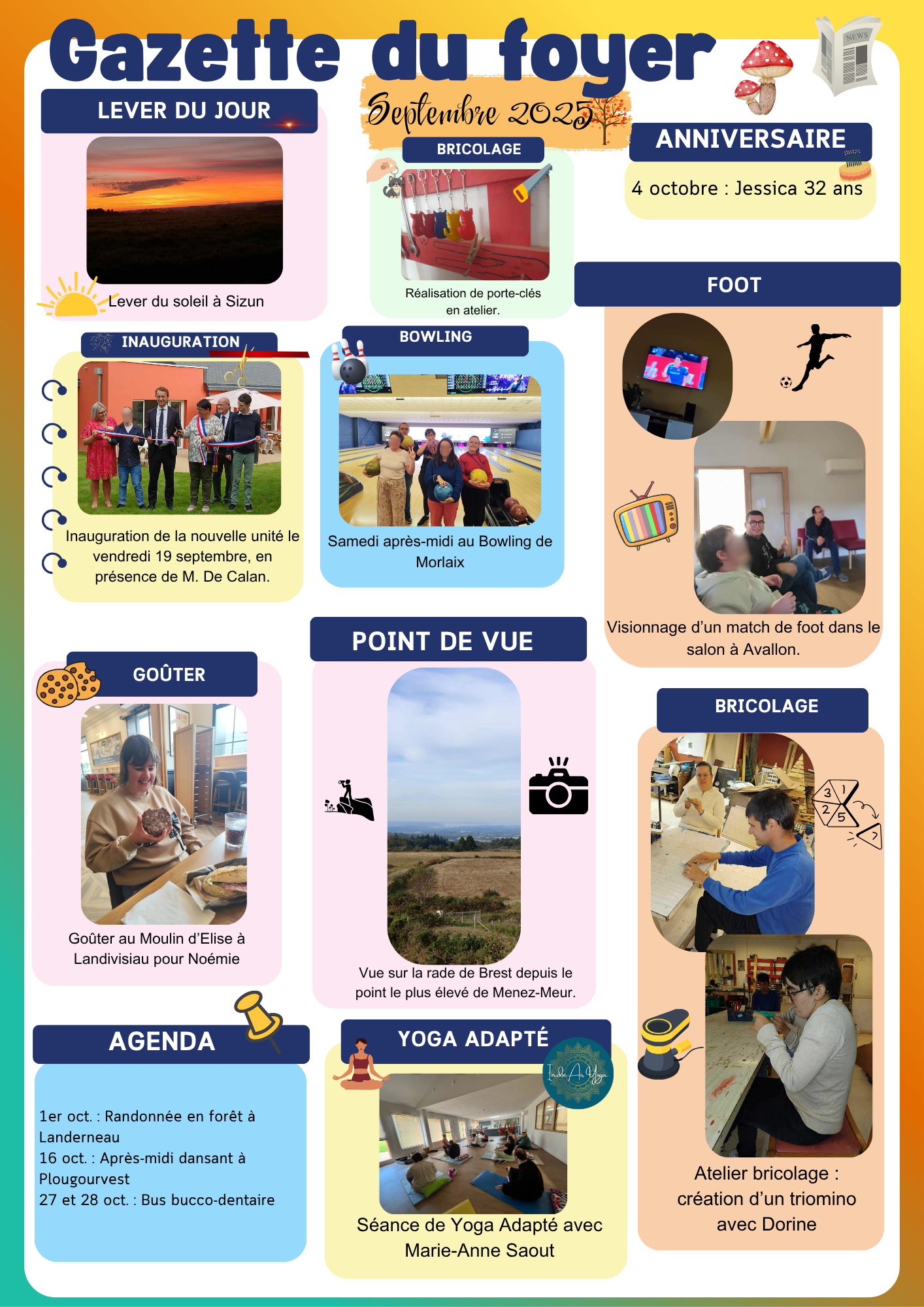 Gazette du foyer septembre